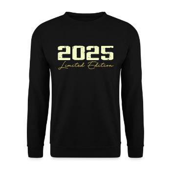 2025 Édition Limitée - 2025 Cadeau D'anniversaire - Sweat-shirt Unisexe - noir - Devant - Alina (178cm) & Michal (187cm)