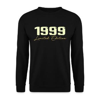 1999 Édition Limitée - 1999 Cadeau D'anniversaire - Sweat-shirt Unisexe - noir - Devant - Alina (178cm) & Michal (187cm)