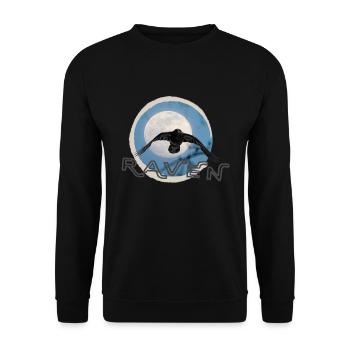 Pleine lune du corbeau australien - Sweat-shirt Unisexe - noir - Devant - Alina (178cm) & Michal (187cm)