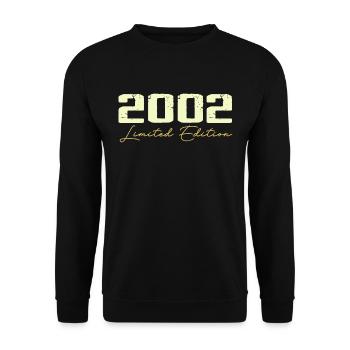 2002 Édition Limitée - 2002 Cadeau D'anniversaire - Sweat-shirt Unisexe - noir - Devant - Alina (178cm) & Michal (187cm)