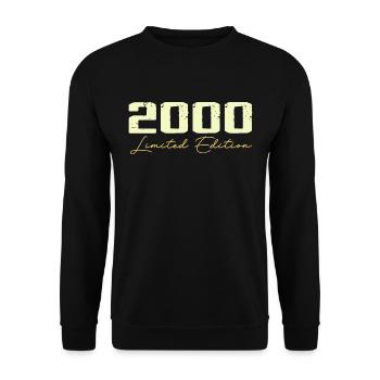 2000 Édition Limitée - 2000 Cadeau D'anniversaire - Sweat-shirt Unisexe - noir - Devant - Alina (178cm) & Michal (187cm)