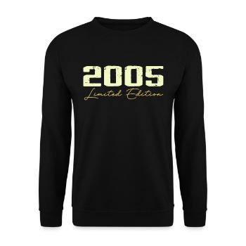 2005 Édition Limitée - 2005 Cadeau D'anniversaire - Sweat-shirt Unisexe - noir - Devant - Alina (178cm) & Michal (187cm)