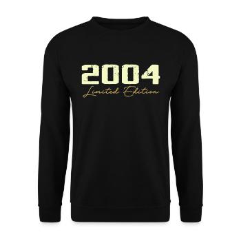 2004 Limited Edition - 2004 Birthday Gift - Unisex Sweatshirt - black - Front - Alina (178cm) & Michal (187cm)