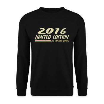 Cadeau D'anniversaire 2016 Idée Cadeau 2016 - Sweat-shirt Unisexe - noir - Devant - Alina (178cm) & Michal (187cm)