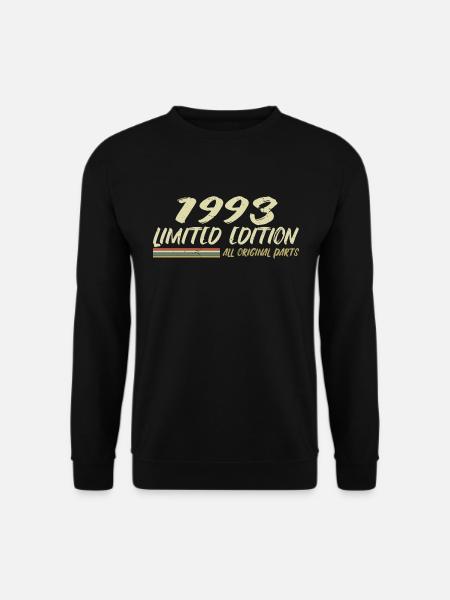 1993 Geburtstagsgeschenkidee 1993 - Unisex Pullover - Schwarz