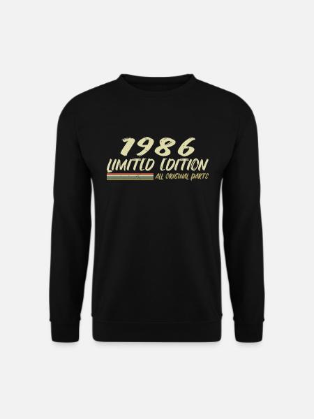 Cadeau D'anniversaire 1986 Idée Cadeau 1986 - Sweat-shirt Unisexe - noir