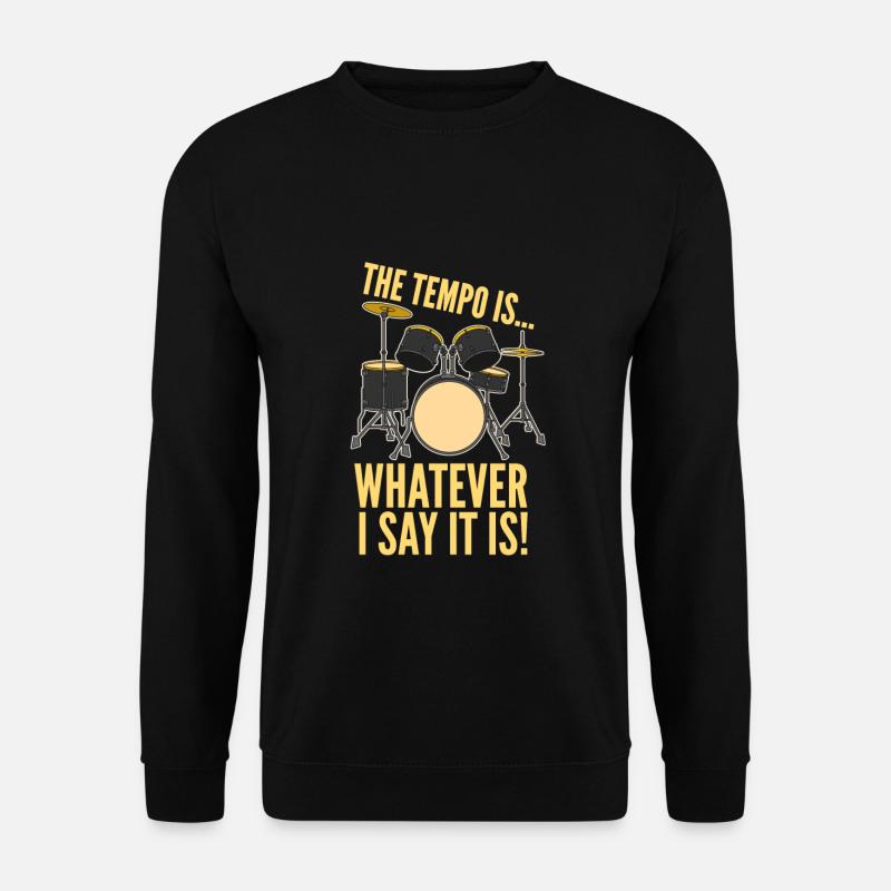 DRUMMER DRUMMER - Unisex Sweatshirt - black