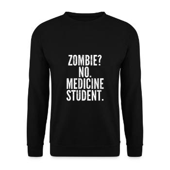 Cadeau drôle étudiant en médecine - Sweat-shirt Unisexe - noir - Devant - Alina (178cm) & Michal (187cm)