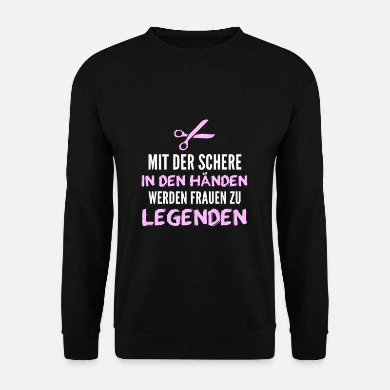 Friseurin - Unisex Pullover - Schwarz