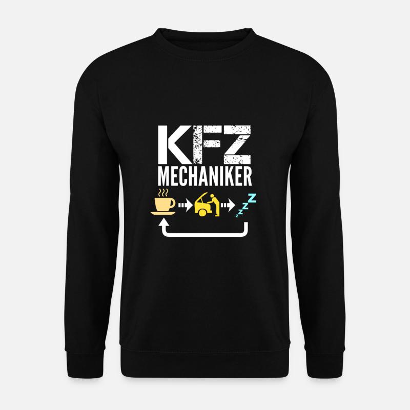 KFZ Mechaniker Lustig Geschenk - Unisex Pullover - Schwarz