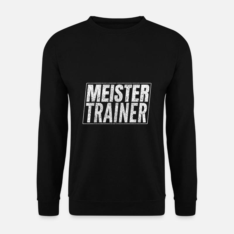 Meister Trainer Geschenk Fussball - Unisex Pullover - Schwarz