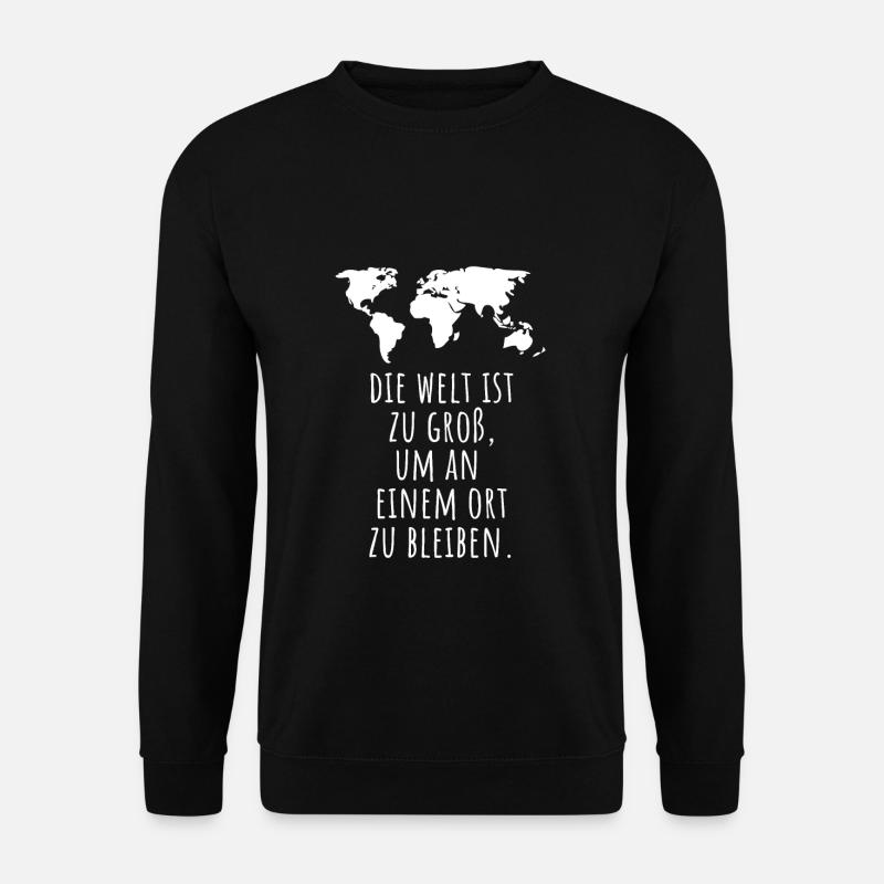 Reisen - Unisex Pullover - Schwarz