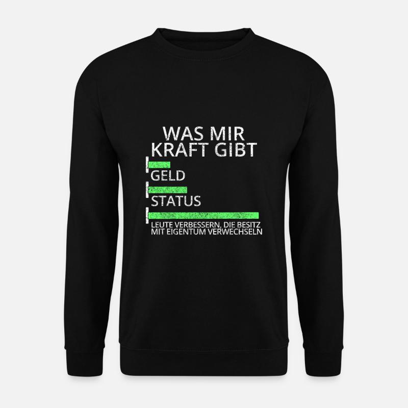 Jurastudium Jurastudent Anwalt Eigentum Besitz - Unisex Pullover - Schwarz