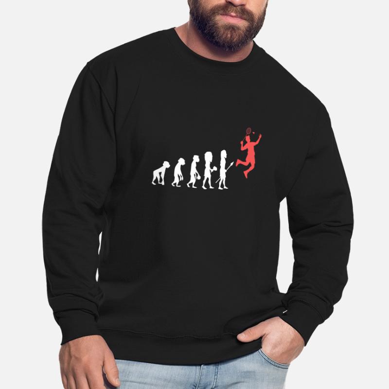 Evolution de l'évolution du badminton Sweat-shirt Unisexe