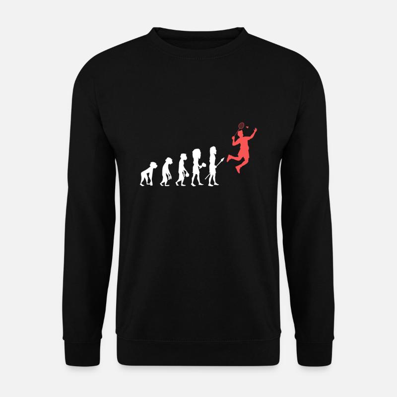 Badminton evolution development - Unisex Sweatshirt - black