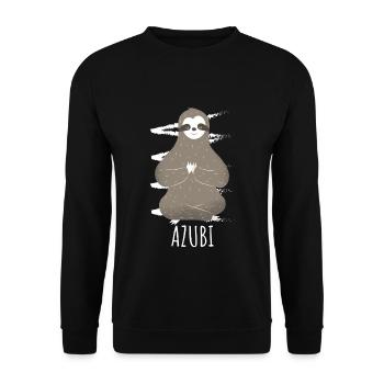 Trainee sloth Funny - Unisex Sweatshirt - black - Front - Alina (178cm) & Michal (187cm)