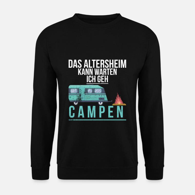 Camper Rentner Opa Lustiges Geschenk - Unisex Pullover - Schwarz