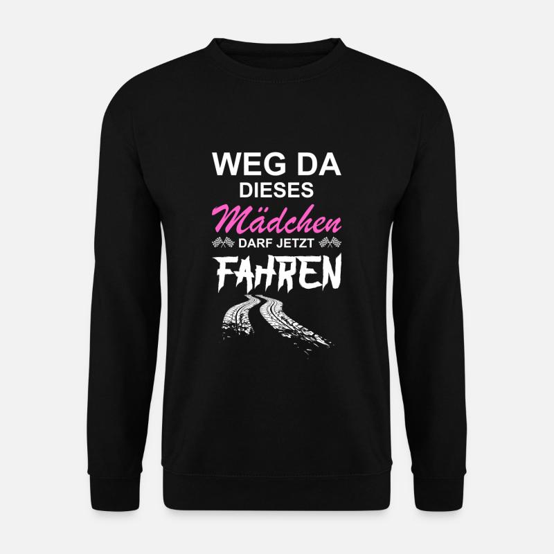 Führerschein Bestanden Mädchen Lustiges Geschenk - Unisex Pullover - Schwarz