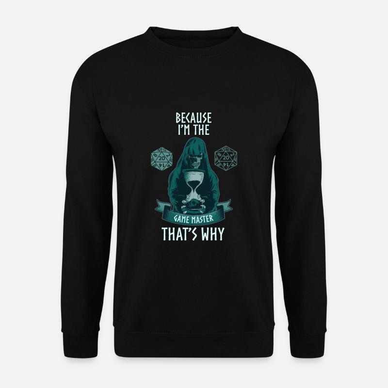 Pen and Paper Geschenkidee Rollenspiel - Unisex Pullover - Schwarz