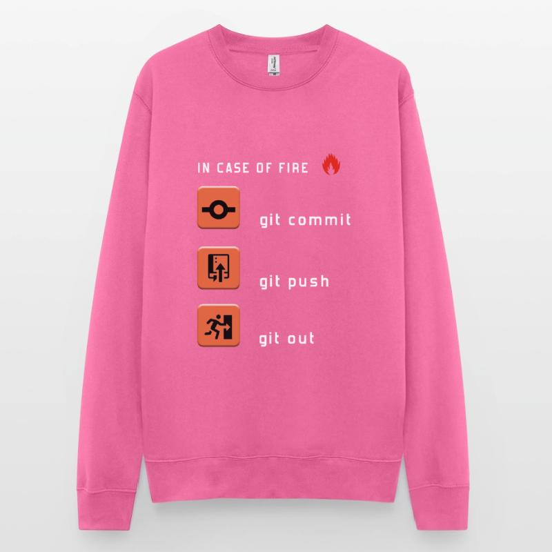 Git Commit Git Push Git Out Unisex Pullover