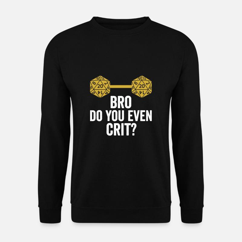 RPG-Spieler-Geschenk-Idee - Unisex Pullover - Schwarz