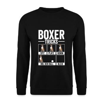 Cadeau de propriétaire de chien boxeur allemand - Sweat-shirt Unisexe - noir - Devant - Alina (178cm) & Michal (187cm)