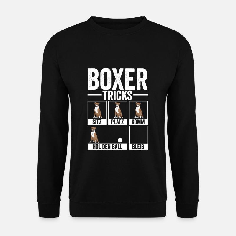 Deutscher Boxer Hundehalter Geschenk - Unisex Pullover - Schwarz