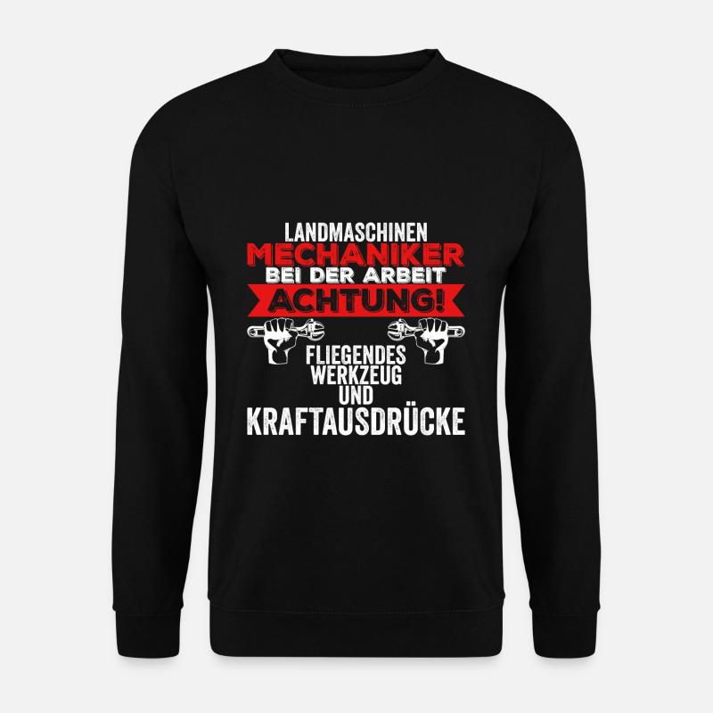Landmaschinen Mechaniker Geschenkidee - Unisex Pullover - Schwarz