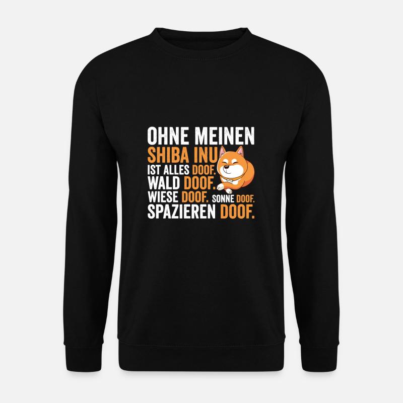 Shiba Inu Hundebesitzer Geschenk - Unisex Pullover - Schwarz
