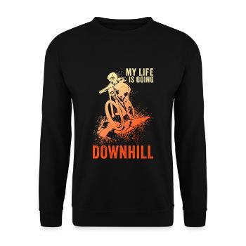 VTTistes VTT - Sweat-shirt Unisexe - noir - Devant - Alina (178cm) & Michal (187cm)
