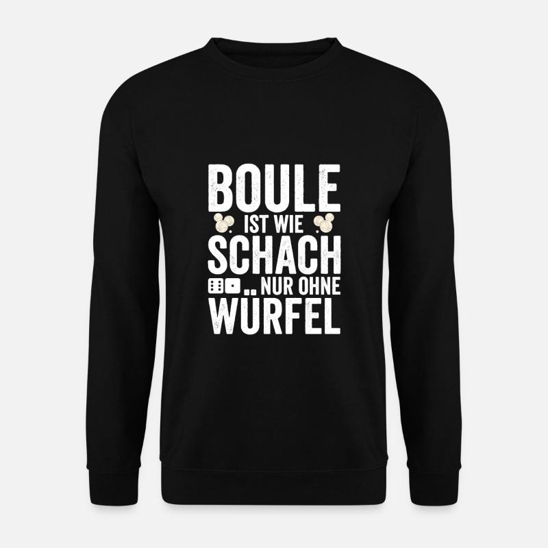 Boule Spieler Geschenkidee - Unisex Pullover - Schwarz
