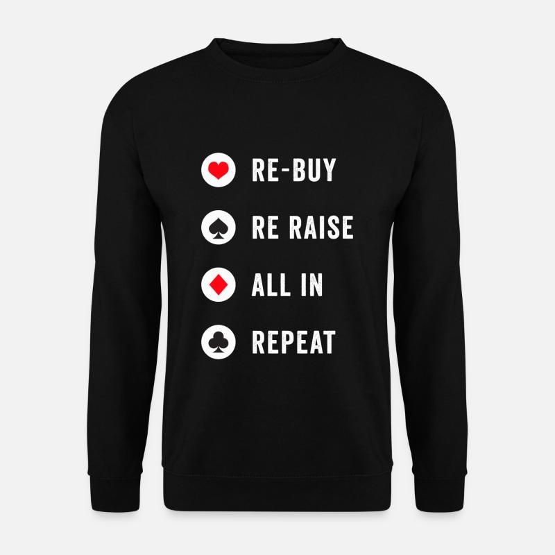 Poker Texas Holdem-Geschenk - Unisex Pullover - Schwarz