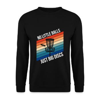 Disc Golf Discgolf gift idea - Unisex Sweatshirt - black - Front - Alina (178cm) & Michal (187cm)