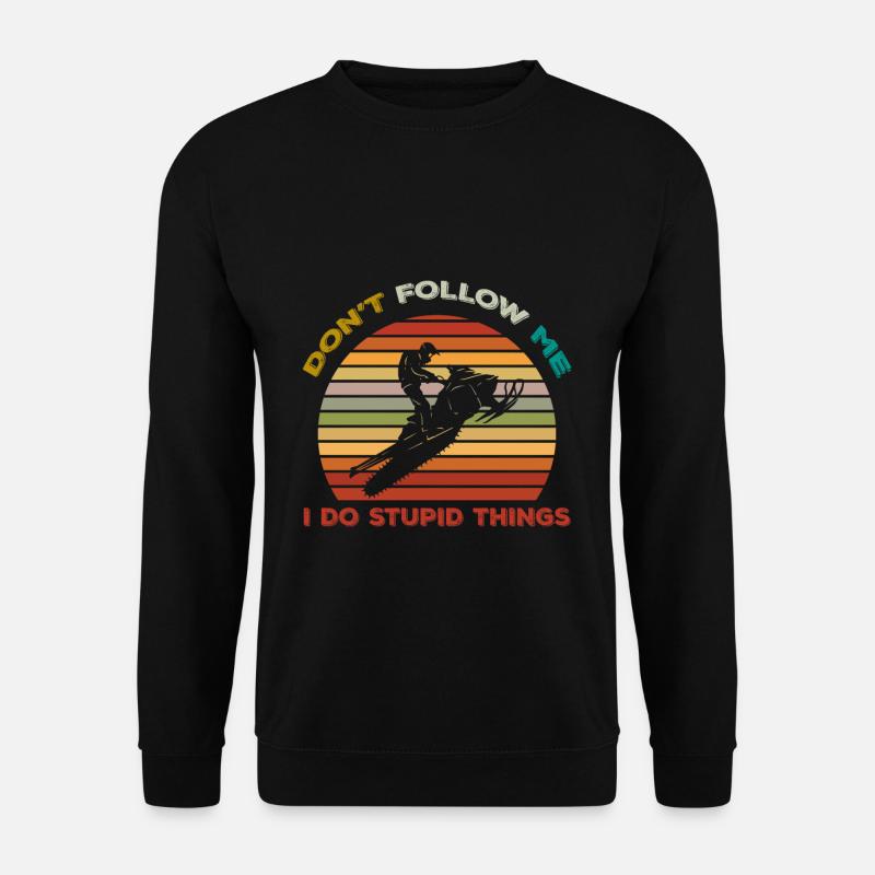 Snowmobile Snowmobiling - Unisex Sweatshirt - black