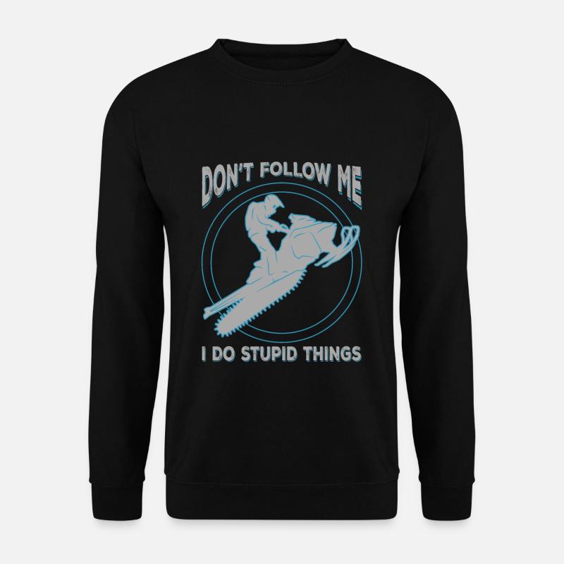 Snowmobile Snowmobiling - Unisex Sweatshirt - black