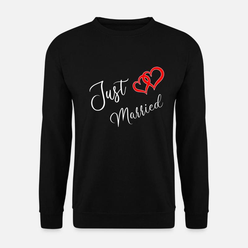 Just Married - Unisex Sweatshirt - black
