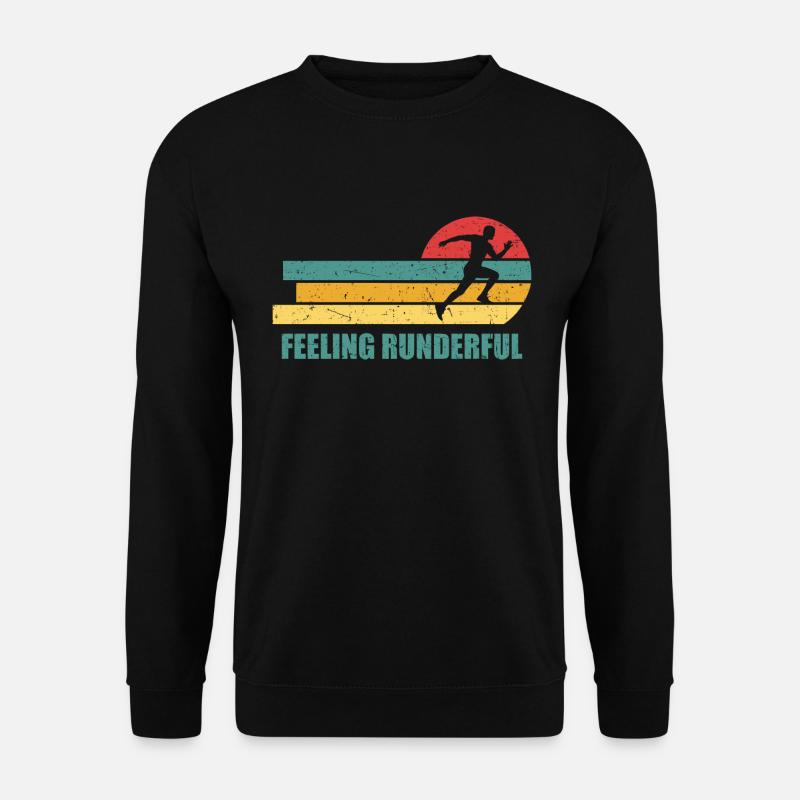 Läufer Marathon Laufen ist großartig - Unisex Pullover - Schwarz