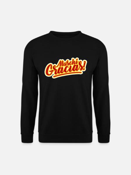 MUSCHI GRACIAS! SPANISCH - Unisex Pullover - Schwarz