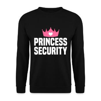 Princess Security - Unisex Pullover - Schwarz - Vorne - Alina (178cm) & Michal (187cm)