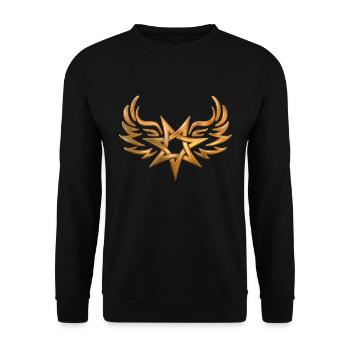 Étoile tribale ailée - Sweat-shirt Unisexe - noir - Devant - Alina (178cm) & Michal (187cm)