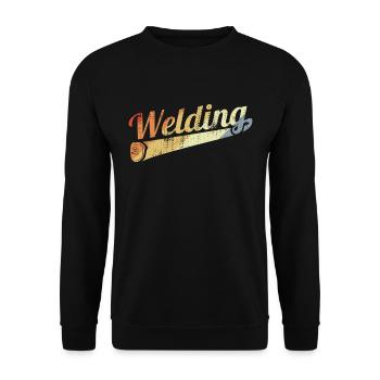 Soudure vintage - Sweat-shirt Unisexe - noir - Devant - Alina (178cm) & Michal (187cm)