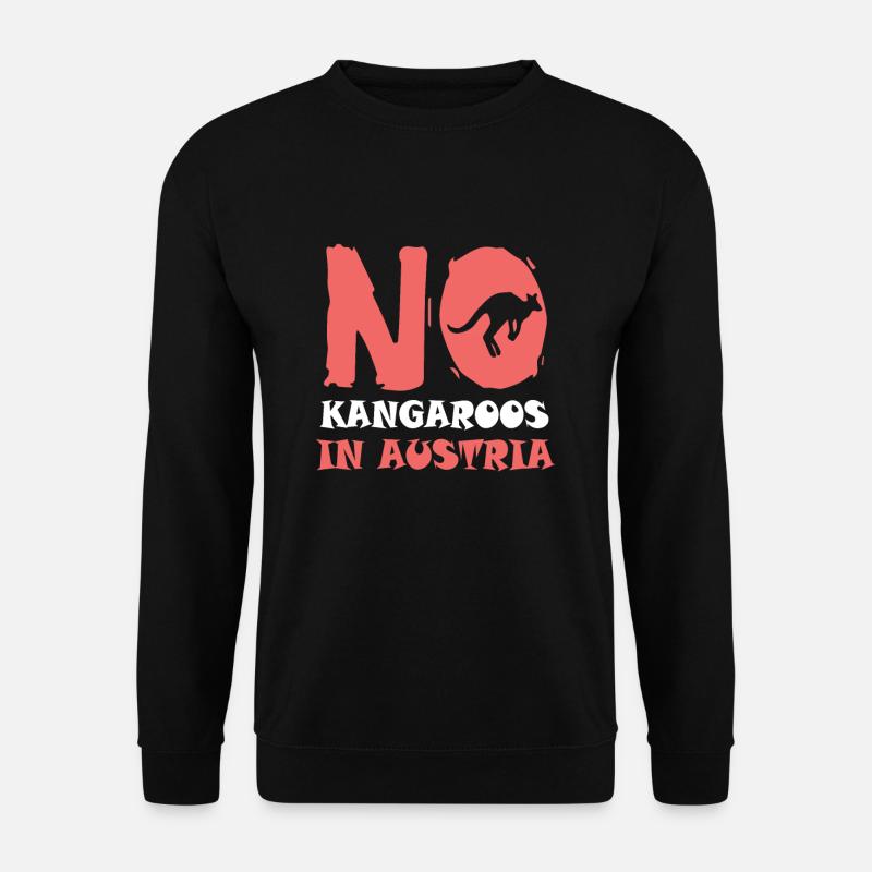 No Kangaroos in Austria - Unisex Pullover - Schwarz