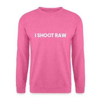 I Shoot Raw - Unisex Pullover - Pink - Vorne