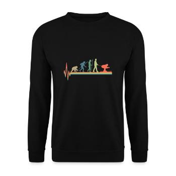 Evolution Ski Vintage Retro - Sweat-shirt Unisexe - noir - Devant - Alina (178cm) & Michal (187cm)