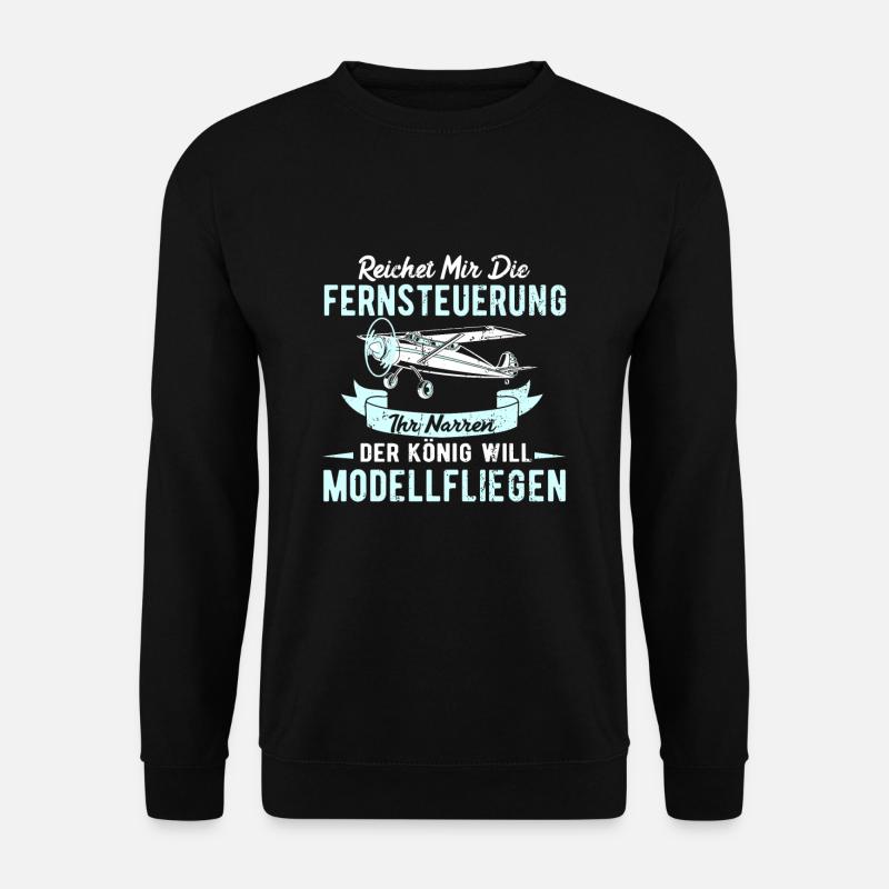 Modellflieger Reichet mir die Fernsteuerung Pilot - Unisex Pullover - Schwarz