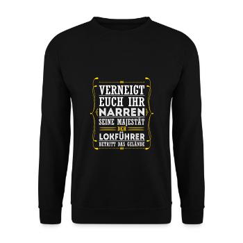 Engine driver - Unisex Sweatshirt - black - Front - Alina (178cm) & Michal (187cm)