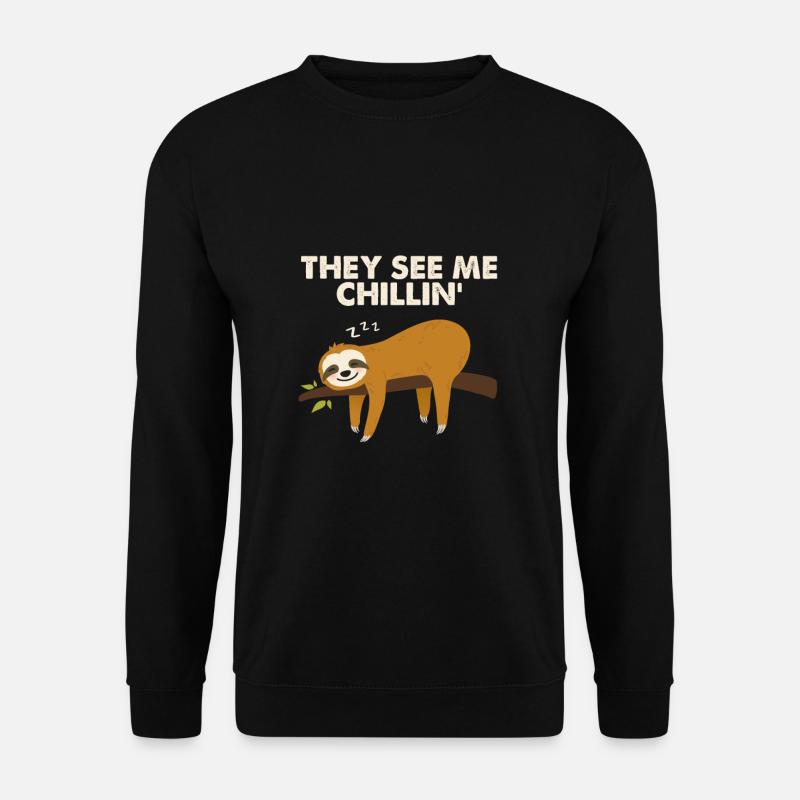 Sloth Faultier - Unisex Pullover - Schwarz