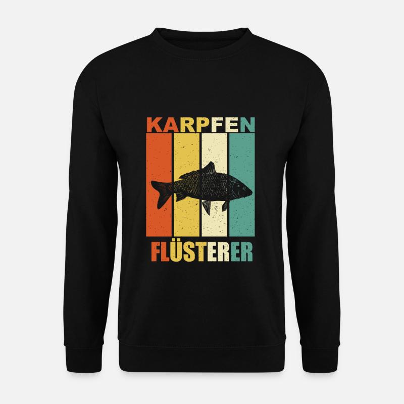 Karpfen Flüsterer - Unisex Pullover - Schwarz