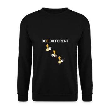 Bee different - Unisex Sweatshirt - black - Front - Alina (178cm) & Michal (187cm)