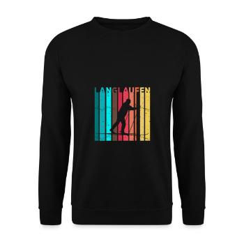 Ski de fond - Sweat-shirt Unisexe - noir - Devant - Alina (178cm) & Michal (187cm)
